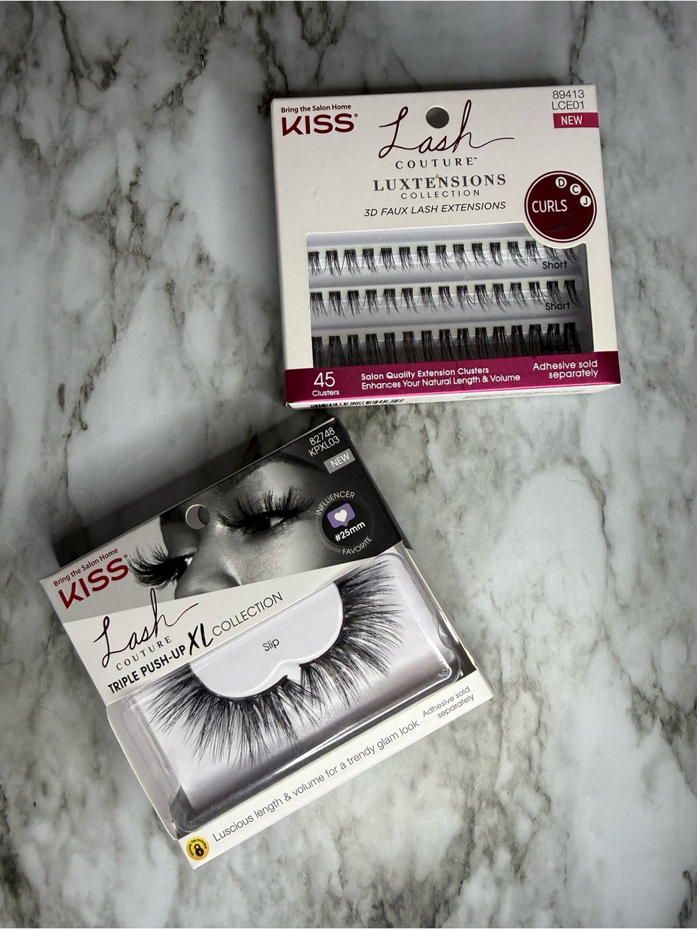 Kiss Lash Couture Black Faux Lash Extensions - LuxTenions & Triple Push-Up XL
